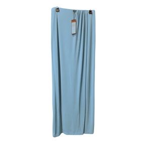 Long BCBG Maxazria Skirt in Vintage Blue Breeze, NWT, size Small